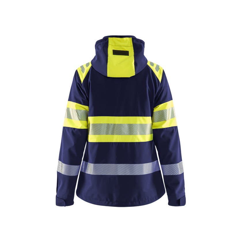 Softshelljacka Varsel Dam Mari nblå/Varselgul L
