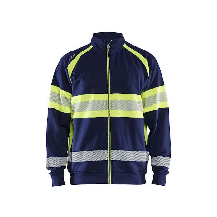 Varseltröja Marinblå/Varselgul 4XL