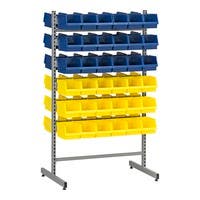 Komplett Dubbelställ 2 inkl. 3 6 Blåa 36 Gula Plastbackar