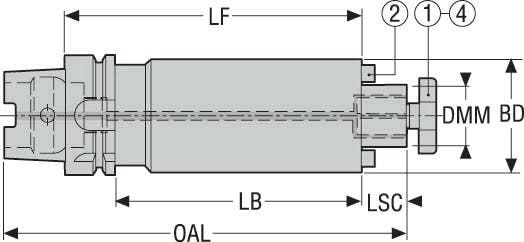 HÅLLARE HSKA125-SM40-350-KL1