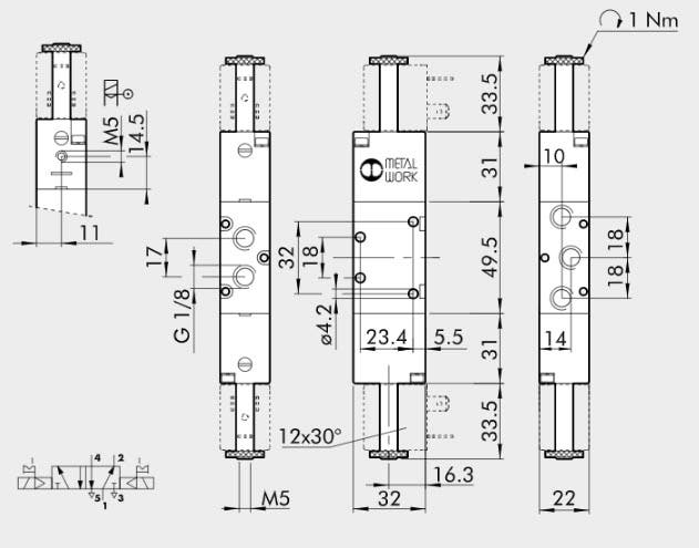 VENTIL SOV 25 SOB 1/8