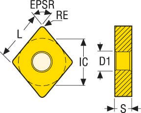 SKÄR CNGA120408S-01525L1WZB CH2540