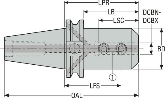 HÅLLARE CAT50ADB-EM25-4.000