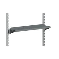 Hyllplan 900x210 mm Grå inkl. konsol