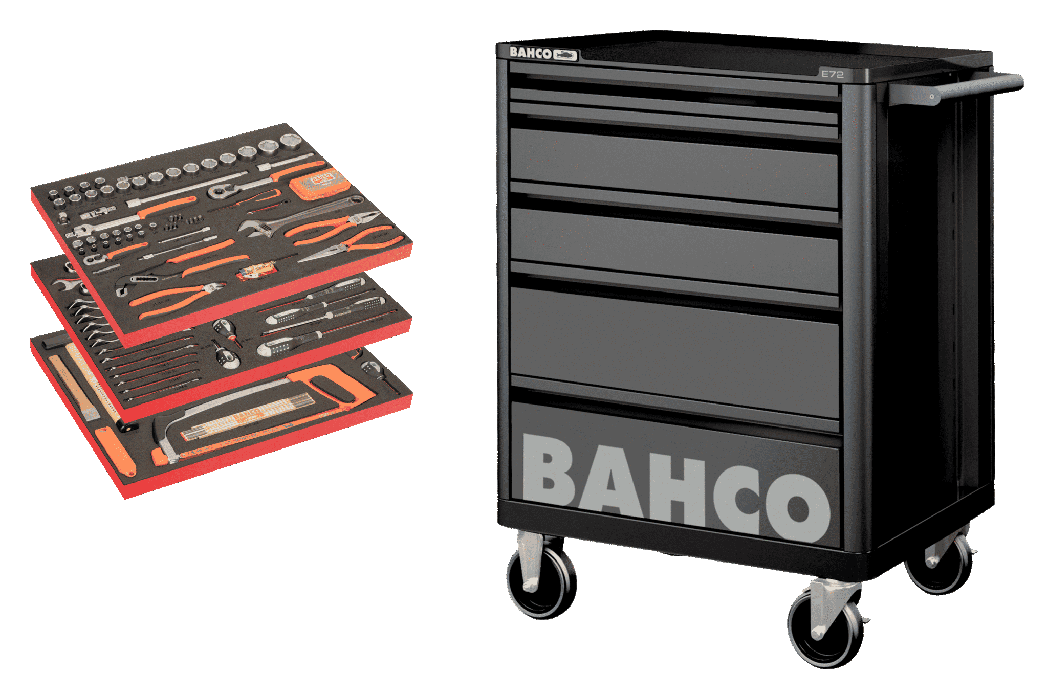 VERKTYGSVAGN BAHCO BASIC 158 DELAR