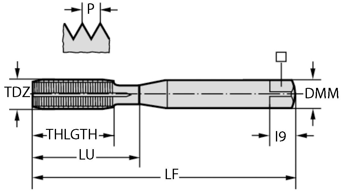 GÄNGTAPP TC420-M6-C6-WW60BA Thread Formers, HSS-E, Supreme