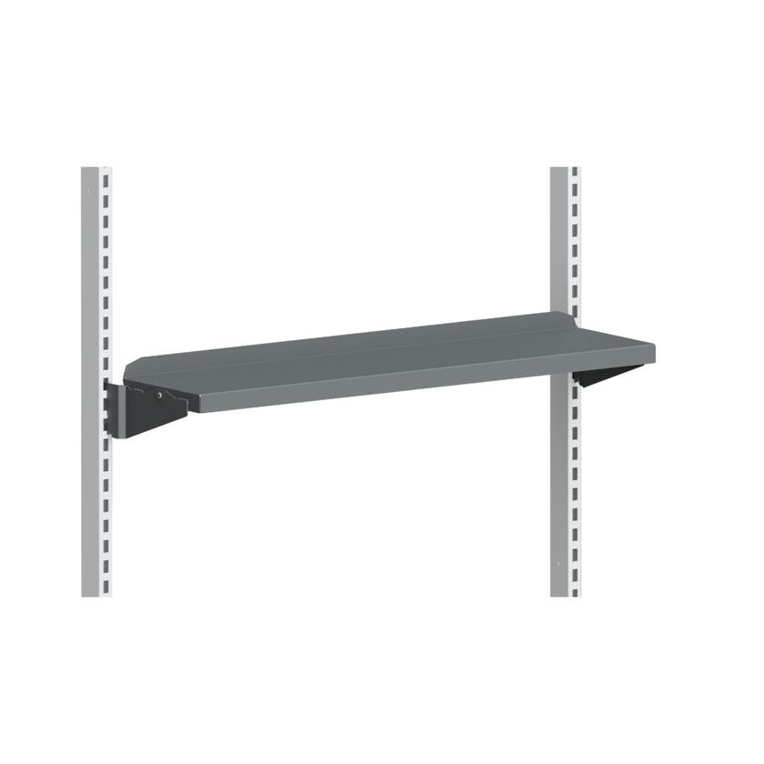 Hyllplan 900x210 mm Grå inkl. konsol