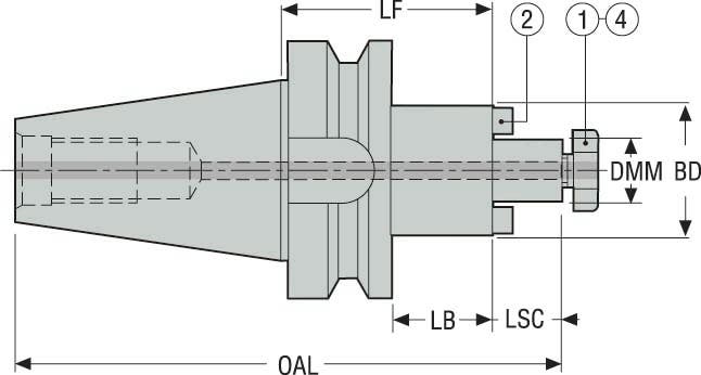 HÅLLARE BT50ADB-SM40-100-F3L1