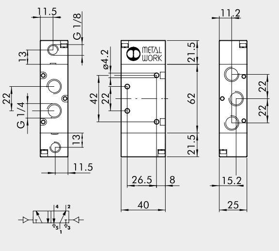 VENTIL PNV 35 PNB 1/4