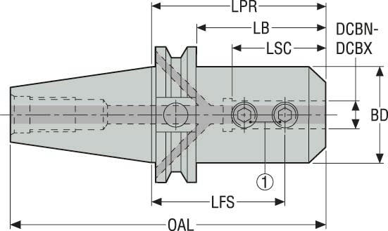HÅLLARE CAT40ADB-EM32-4.000