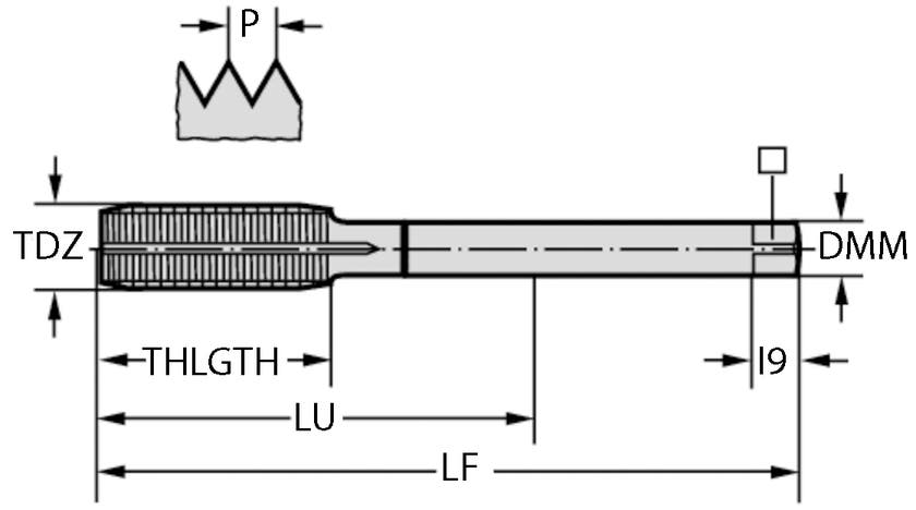 GÄNGTAPP D7166706-M8X1