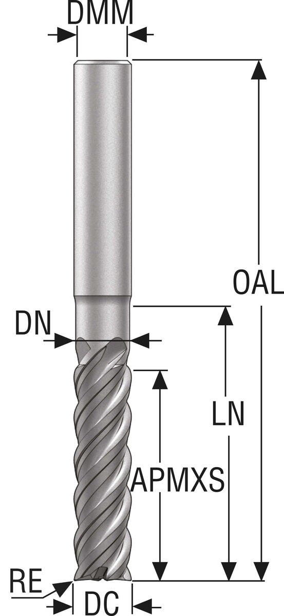 PINNFRÄS HM JS754080E3R100.0Z4 -HXT