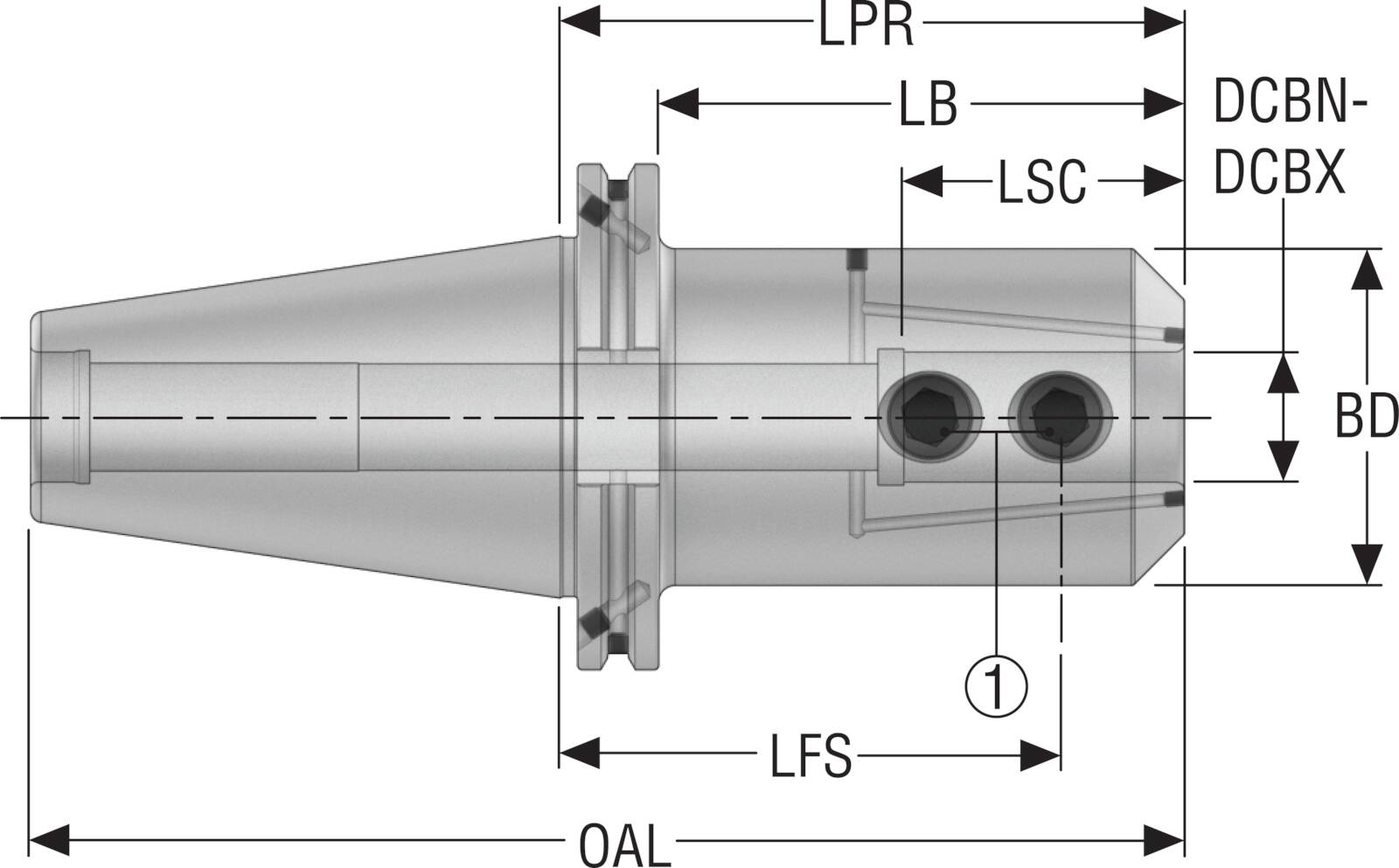 HÅLLARE DIN50ADB-EM25-120-L1