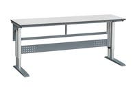 Bordsstativ W 375 2000x600 mm Grå Laminat