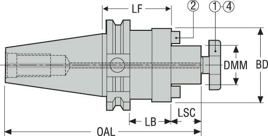 HÅLLARE DIN50ADB-SM40-160-F3L1