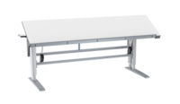 Vinklingsbart bord W400 2200x8 00 mm delad bordsskiva