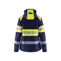Softshelljacka Varsel Dam Mari nblå/Varselgul L
