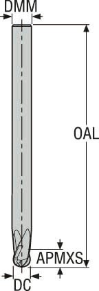 PINNFRÄS RADIE HM 112K 6MM JH112060D1B.0Z2-HXT