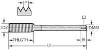 GÄNGTAPP TC420-M12-N0-WW60AD Thread Formers, HSS-E, Supreme