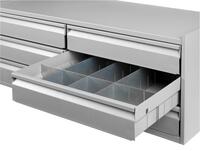 LÅDFACK 970x450MM 6 LÅDOR GRÅ