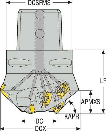 FRÄS C6-R217.49-032-28-XO12-60 .3A