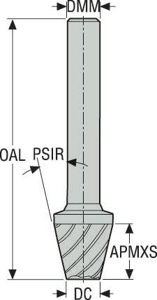 PINNFRÄS HM KON. HK300-025-MEGA