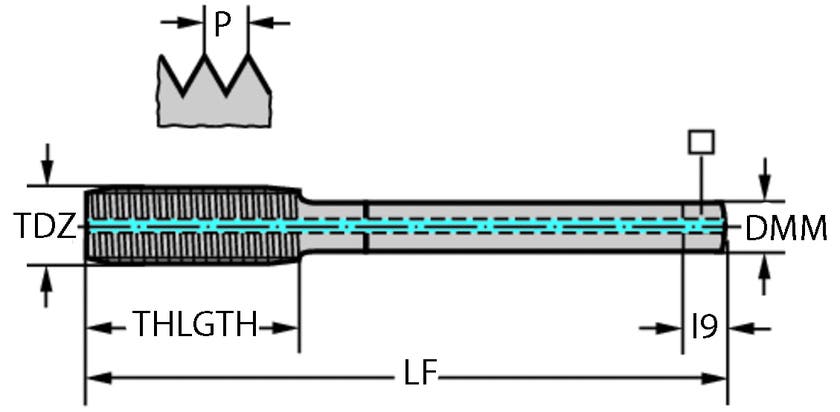 GÄNGTAPP TC420-M8X1-L1-WW60AD Thread Formers, HSS-E, Supreme