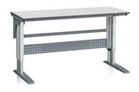 Bordsstativ W 375 1600x600 mm Grå Laminat
