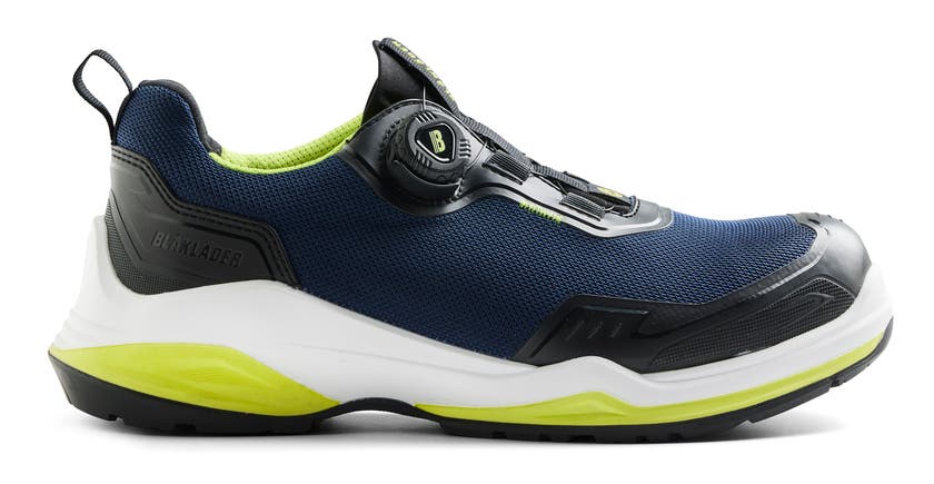 SAFETY SHOE S3L 2486 STL 35 STRIKER DARK NAVY/ LIME GREEN
