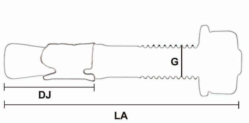 EXPANDERBULT M6X15/65 FZV