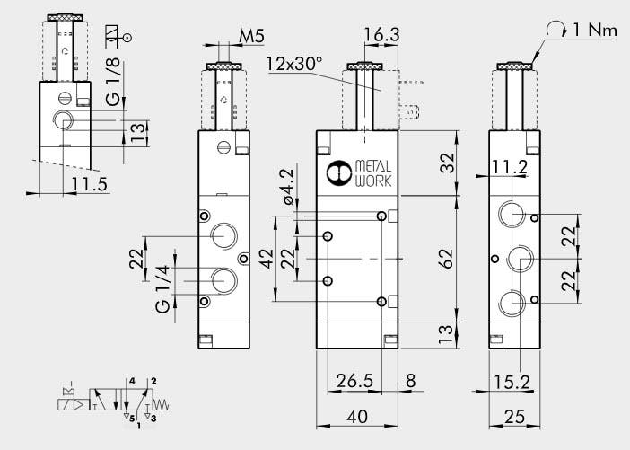 VENTIL SOV 35 SOS 1/4