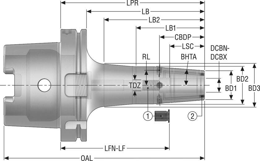 HÅLLARE HSKA125-SFR20-200-F6