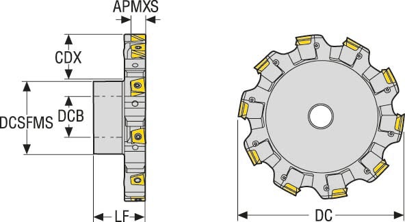 FRÄS R335.25-250.2126XL.60-14R