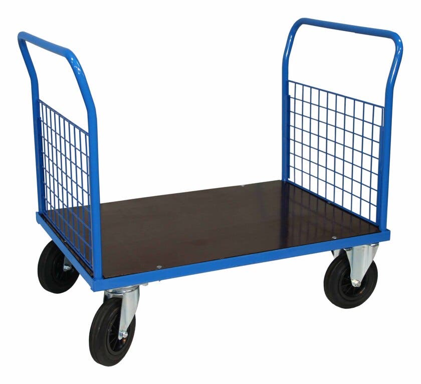 PLATTFORMSVAGN, 800X1200 900 MM BLÅ