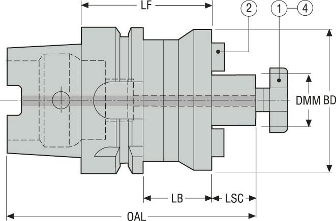 HÅLLARE HSKA100-SM27-050-F3L1