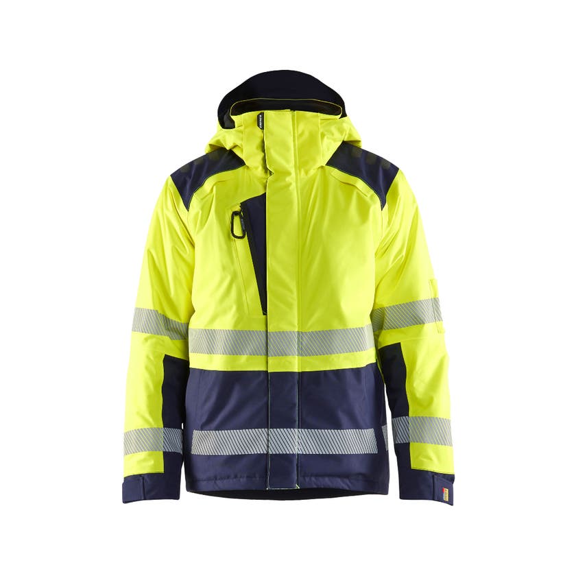 Vinterjacka 44551987 Varselgul/Marinblå 4XL