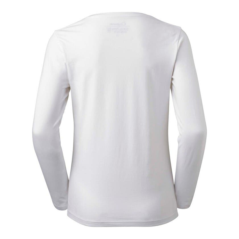 T-SHIRT LILY LDS RN LS VIT XS STORLEK