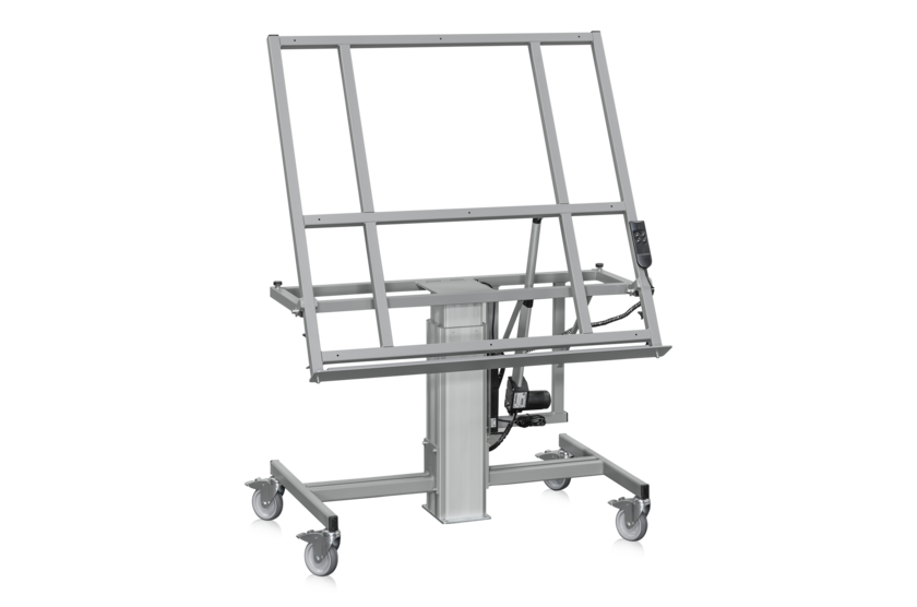 Vinklat Enpelarstativ Mobilt 1 200x1200 mm exkl. bordsskiva