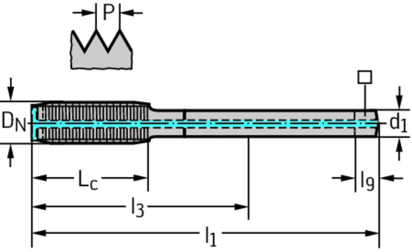 GÄNGTAPP TC420-M12X1.5-L2-WW60 Thread Formers, HSS-E, Supreme