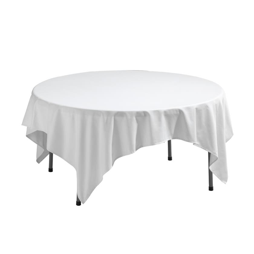 Vit duk, 50% bomull / 50% poly ester, 215x215cm