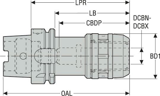 HÅLLARE HSK125A-UMC4.53-1250