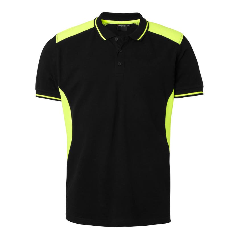 213 Polo Black/fluoresant yellow,XS
