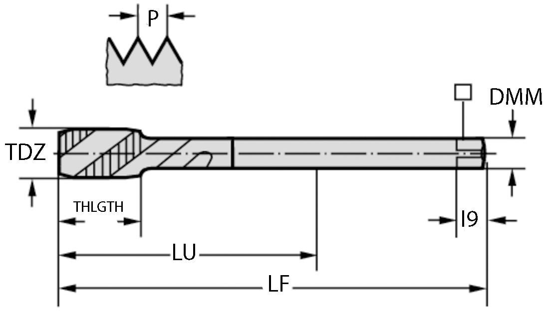 GÄNGTAPP P205698-M24 VÄNSTER PARADUR XPERT P