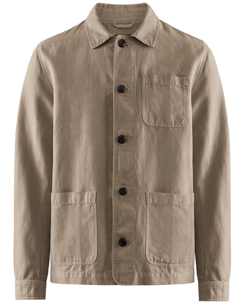Walt Linen Overshirt Beige S