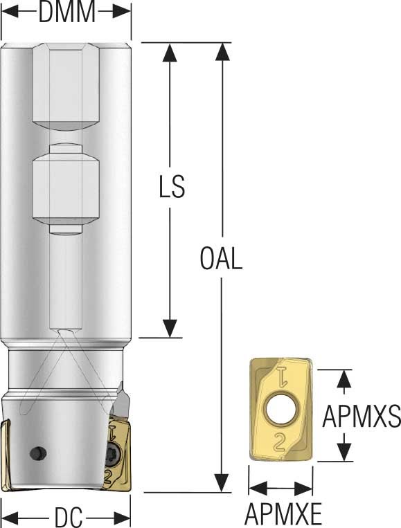 FRÄS R217.64-01.25-3-ZO16-2A