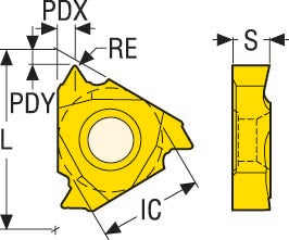 GÄNGSKÄR 16ER18NPT CP500