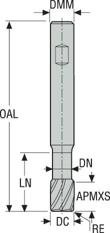 PINNFRÄS HM 490V200R050Z3A-MEGA-T