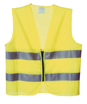 REFLEXVÄST GUL UTAN  BILPÅSE GOTLAND S/M