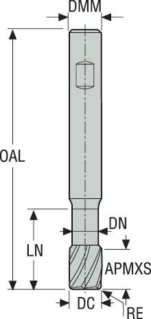 PINNFRÄS HM 490VL160R050Z3.0A-MEGA-TW