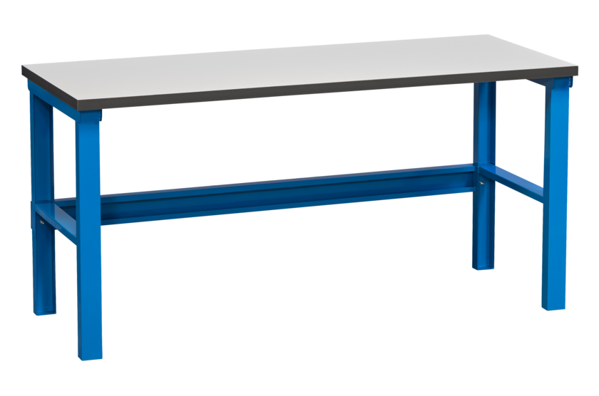 ARBETSBORD INKL. BORDSSKIVA GRÅ VINYL - 1200